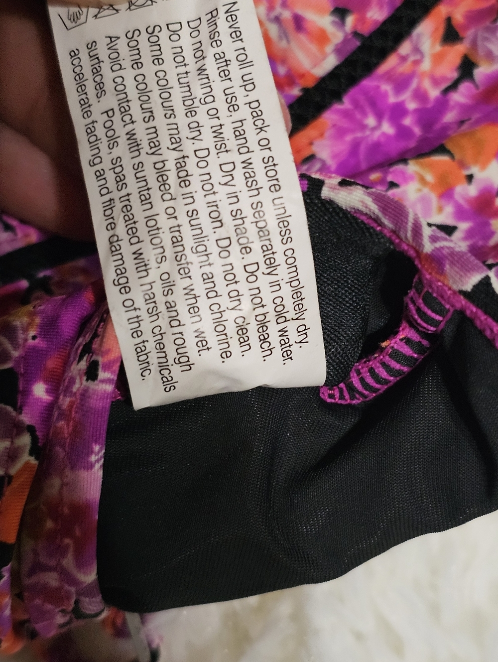 Watersun Purple Floral One-Piece Swimsuit - Picture 10 of 12